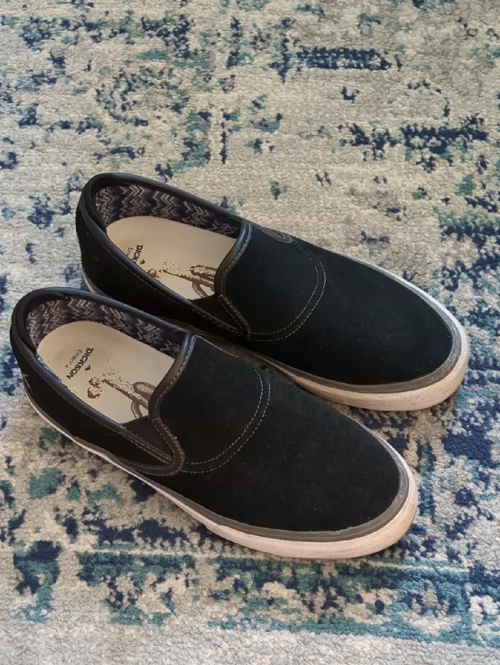 Emerica Wino G6 Slip On Skate Sneaker Shoe Black Waffle Sole Size 7